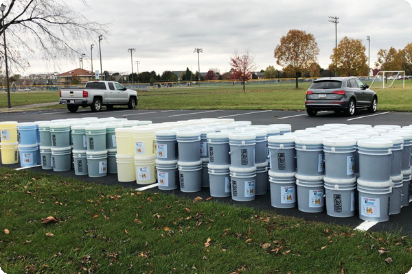 uScore Laundry Detergent Baseball Team Fundraiser Delivery to Park.