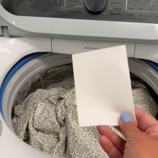 Doing laundry with laundry detergent sheets. Nationwide fundraising with laundry detergent sheets.