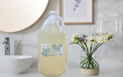 uScore Body Wash Citrus Splash Body Wash 1 Gallon Citrus Splash on counter - Ohio's Best Laundry Detergent Fundraiser
