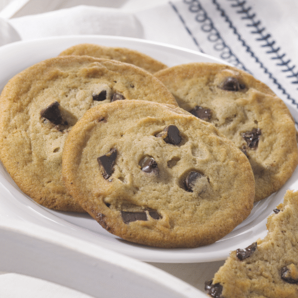 Chocolate Chip Cookies on a plate